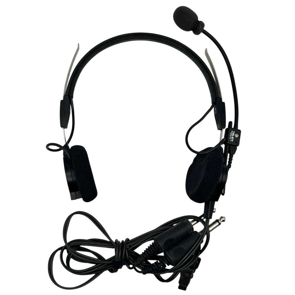 Telex 800125-001 FAA TSO C-58a Aviation Headset Dual Plug Boom Mic Mexico